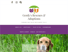 Tablet Screenshot of gerdysrescue.org